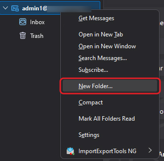 click on New Folder