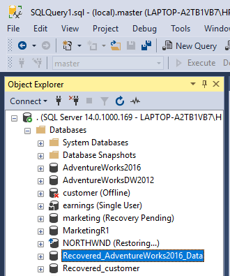 Object Explorer