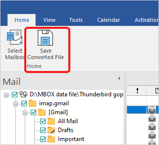 click on the Save Converted File