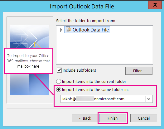 MBOX file to Outlook or office 365