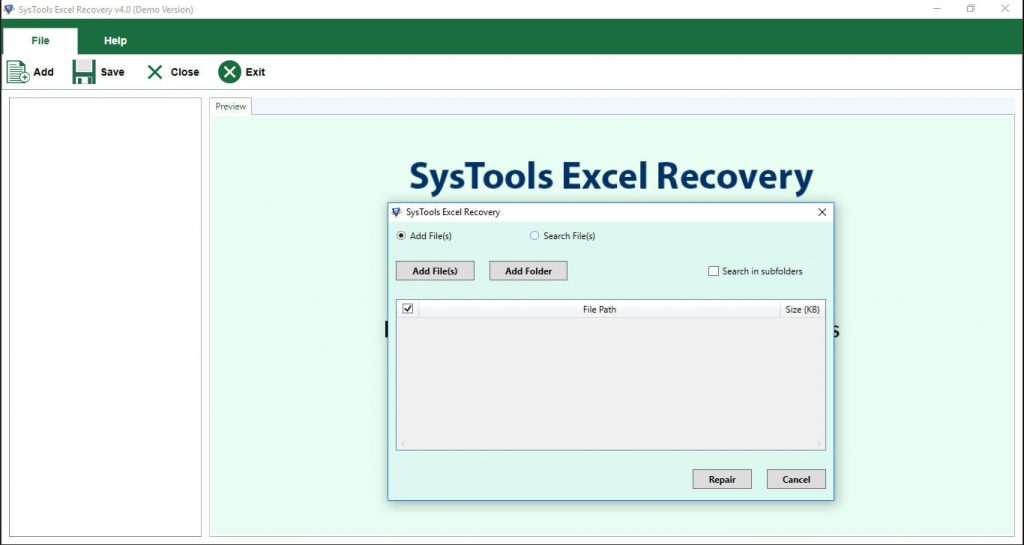 SysTools Excel Recovery Software