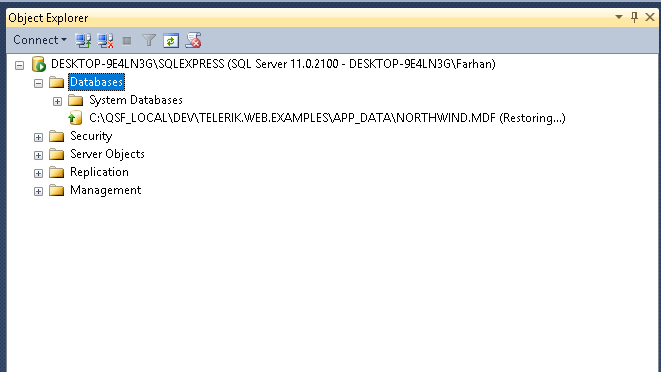 error ?the database DB_NAME is not accessible.?