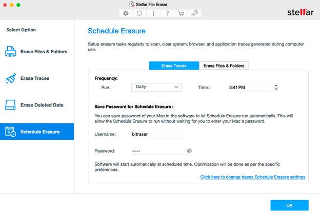 Permanently erased using Stellar File Eraser
