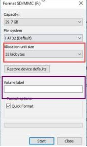 Steps to reformat Hubsan H501S SD card