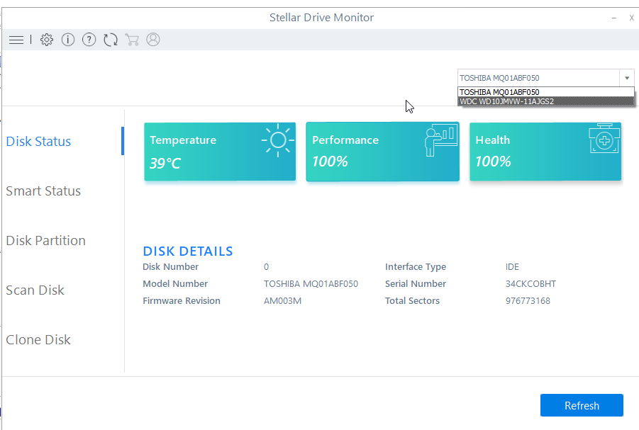 Stellar Drive Monitor