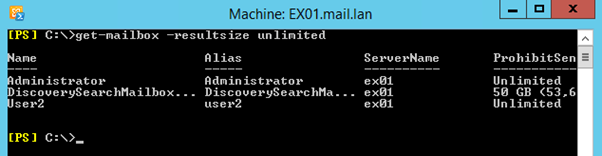 Get-Mailbox PowerShell cmdlet