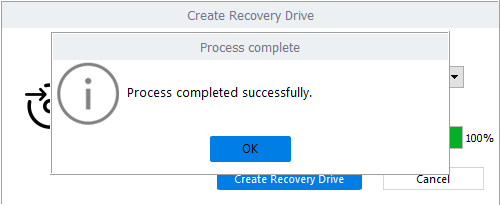 Create Recovery Drive
