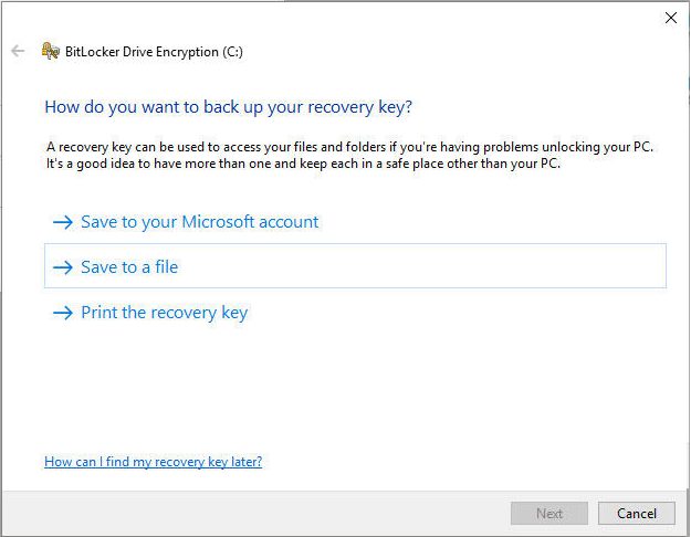 BitLocker Drive Encryption