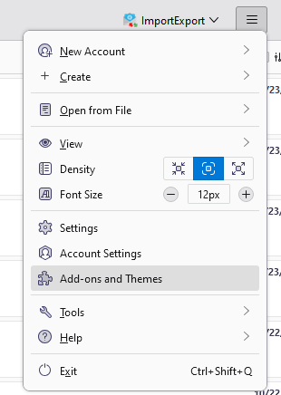 Click on Add-ons and Themes
