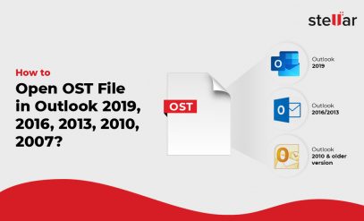 Open OST File in Outlook 2016
