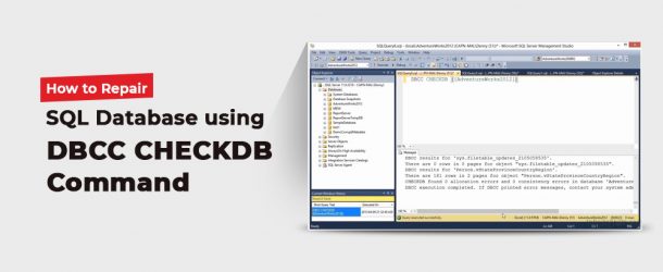 Repair SQL database using DBCC CHECKDB