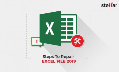 steps to repair excel file 2019
