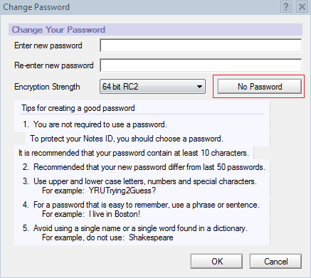 enter new password