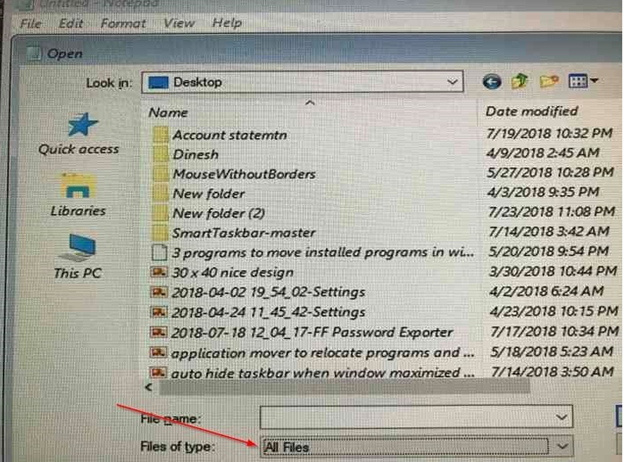 Desktop File Manager > All Files