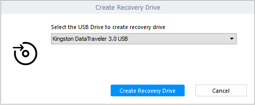 Create Recovery Drive