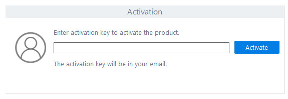 Activation screen in Stellar Data Recovery Professional