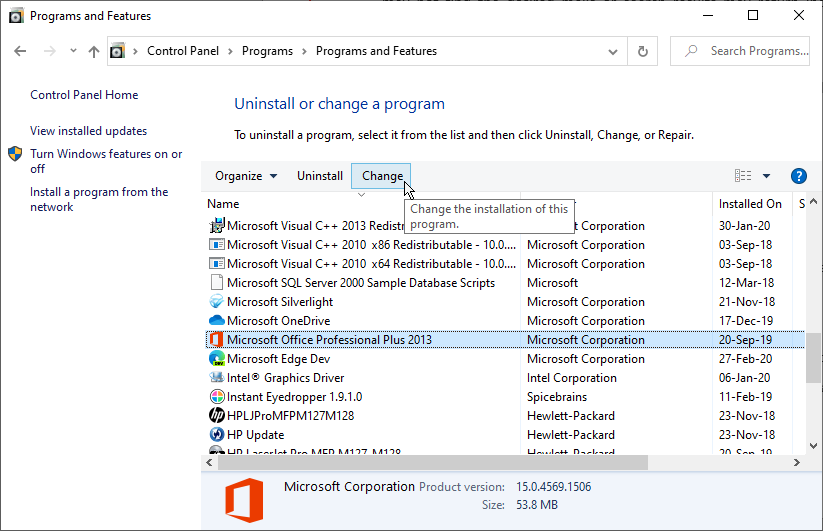 Opravte inštaláciu programu Outlook alebo MS Office