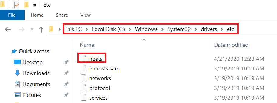 Windows Hosts File