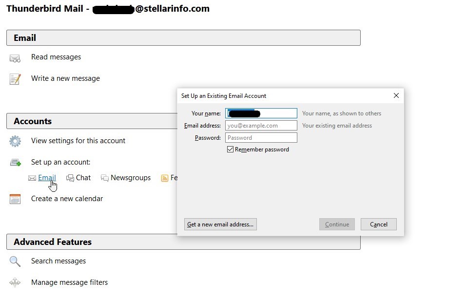 Sign in using Gmail account to thunderbird