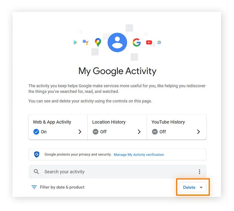 log into your Google account "My Google Activity"