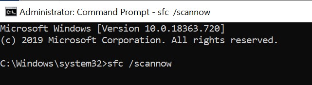 Run SFC/Scannow Command