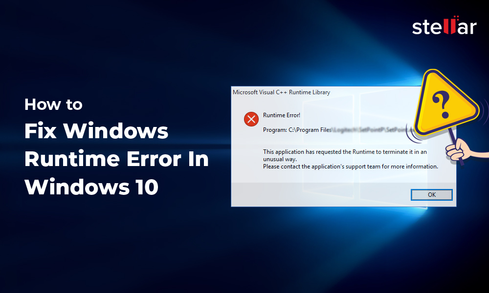 كيفية الإصلاح Windows خطأ وقت التشغيل في Windows 10؟ 153