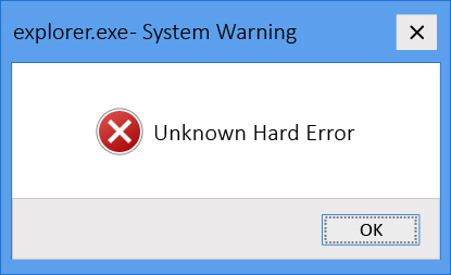 Unknown-hard-error