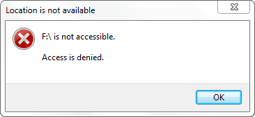 USB device not accessible
