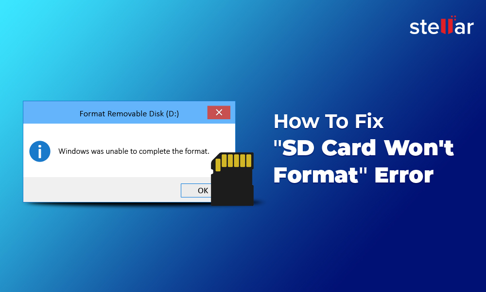 What happens if SD card is not formatted?