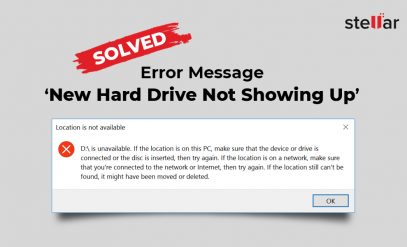 (Solved): Error Message ‘New Hard Drive Not Showing Up’