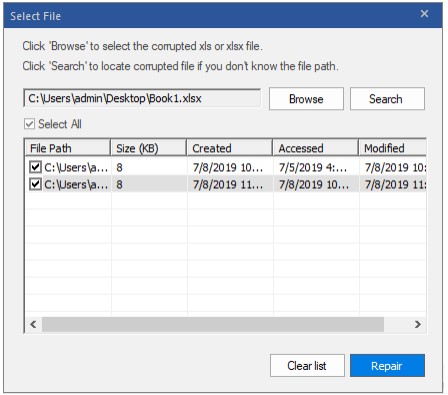 Repair corrupt Excel file with Stellar repair for Excel software