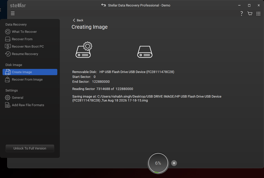 Create Disk Image