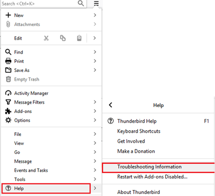 Thunderbird downloading message header analyzer