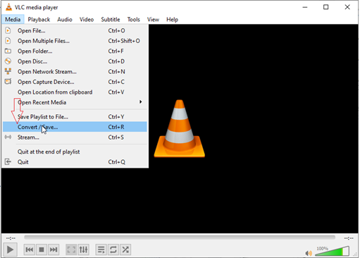 Media options in VLC