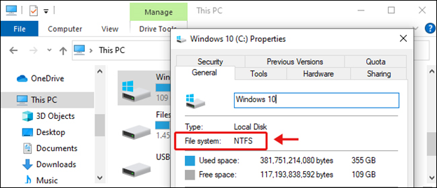 check-file-system-of-drive