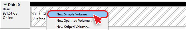 create-new-simple-volume