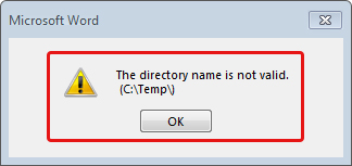 the-directory-name-is-not-valid-error