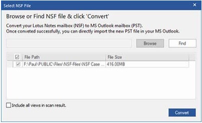 convert nsf file to pst with stellar converter for nsf