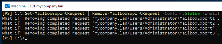 WhatIf parameter to see what the command