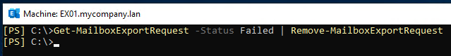 Remove All Failed Export Requests