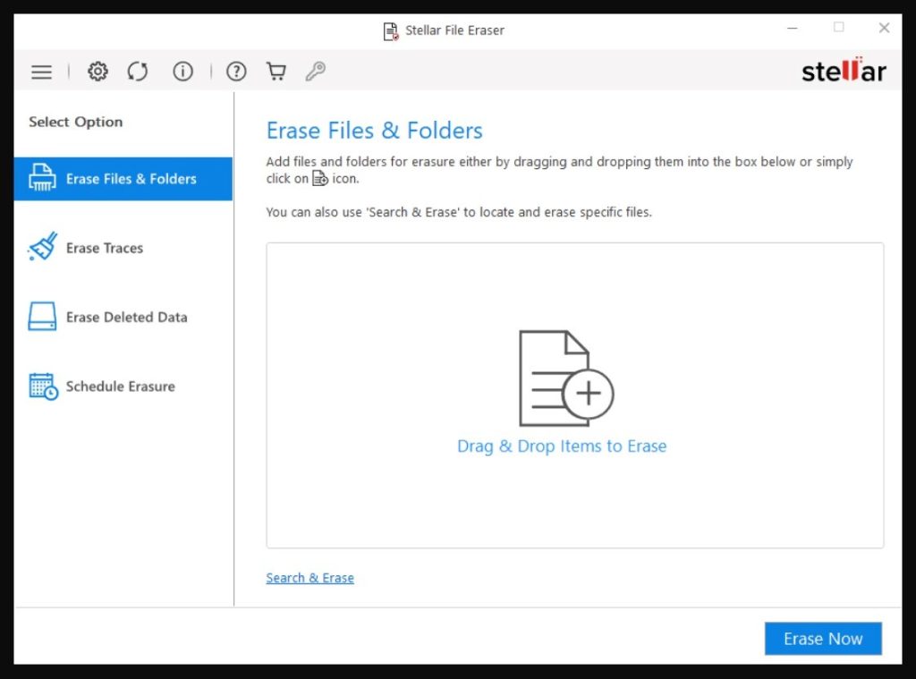 Install stellar File Eraser tool