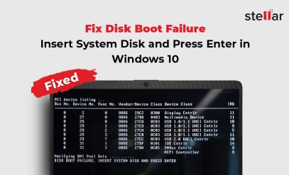 Fix Disk Boot Failure – Insert System Disk and Press Enter in Windows 10