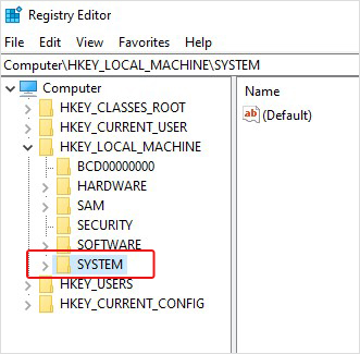 open-system-under-hkey-local-machine