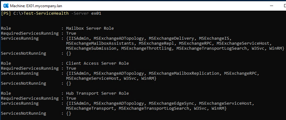 check that the RPC Client Access service