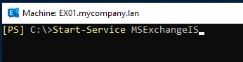 Restart the Exchange Services