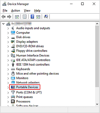 Fix Windows 10 Won't Recognize Canon - Portable Devices in Device Manager