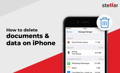Delete iPhone documents and data