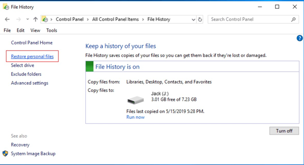 restore-personal-files-screen