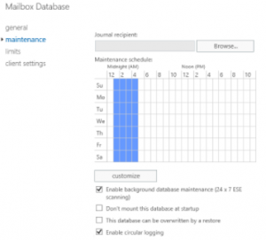How to Enable Circular Logging in Exchange Server