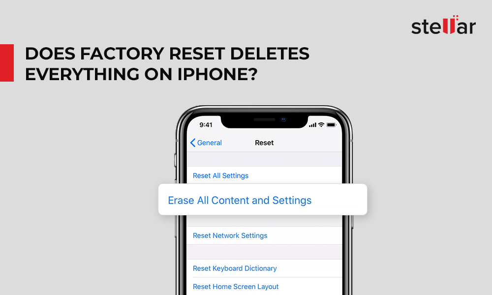 Does factory reset give back storage?